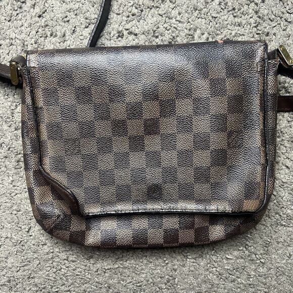 Louis Vuitton Musette Tango Crossbody Brown Canvas Damier Ebene - Picture 1 of 8